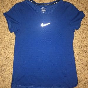 Blue Shot Sleeve Nike Dri-Fit Tee